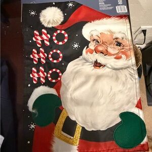 Festive Santa Claus Holiday Garden Flag